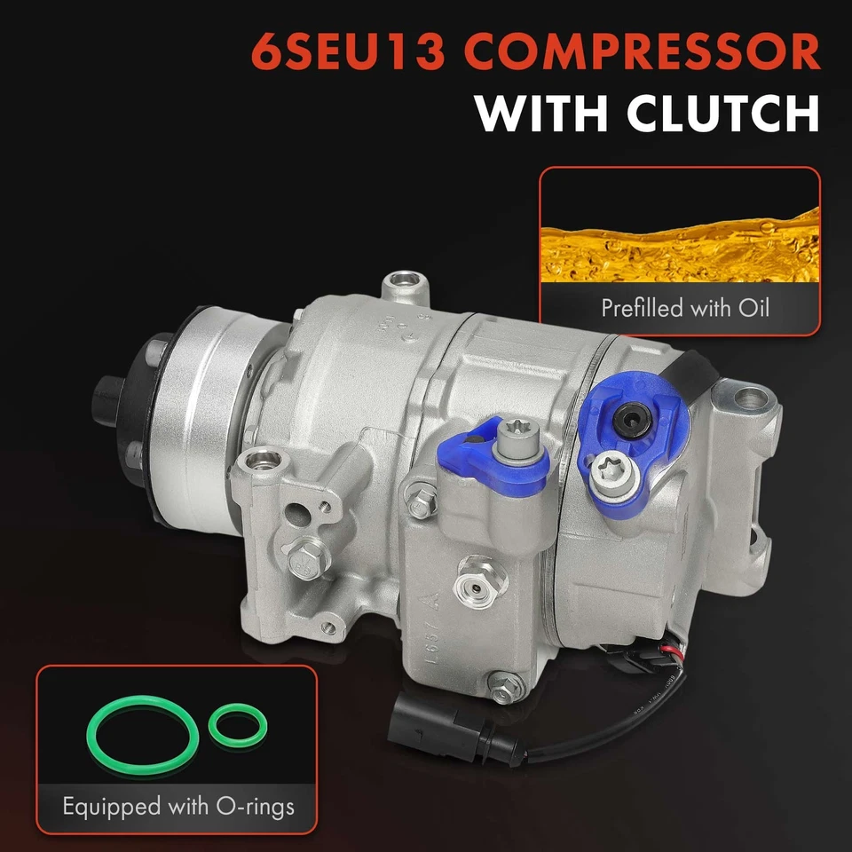 空调交流压缩机适用于奥迪 A8 Quattro 2014-2018 S8 2013 2016 2017 V8 4.0L — 第 2/4 张图片