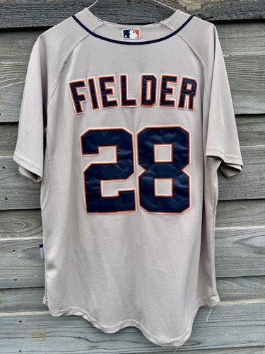 Maglia grigia Majestic Detroit Tigers Prince Fielder #28 taglia 52 base cool - Foto 2 di 19