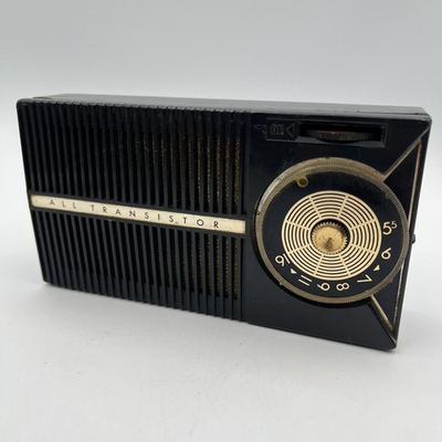 #ad GE quot;All Transistorquot; AM Radio P 745 A Black General Electric PARTS REPAIR $14.95