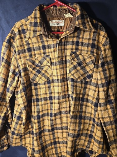 Camicia vintage anni 70 lana flanella collezione ventitré oversize con bottoni XL