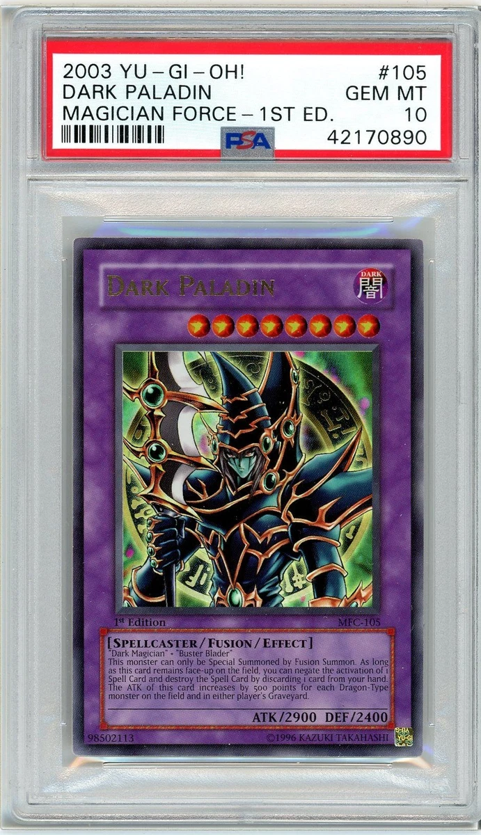 Dark Paladin Yu-Gi-Oh! TCG Professional Sports Authenticator (PSA