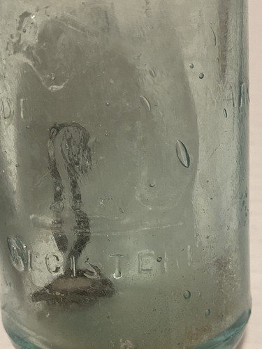 Cw Wilson scoiattolo con tappo Hutchinson bottiglia di soda in vetro acqua Ontario Canada - Foto 5 di 19