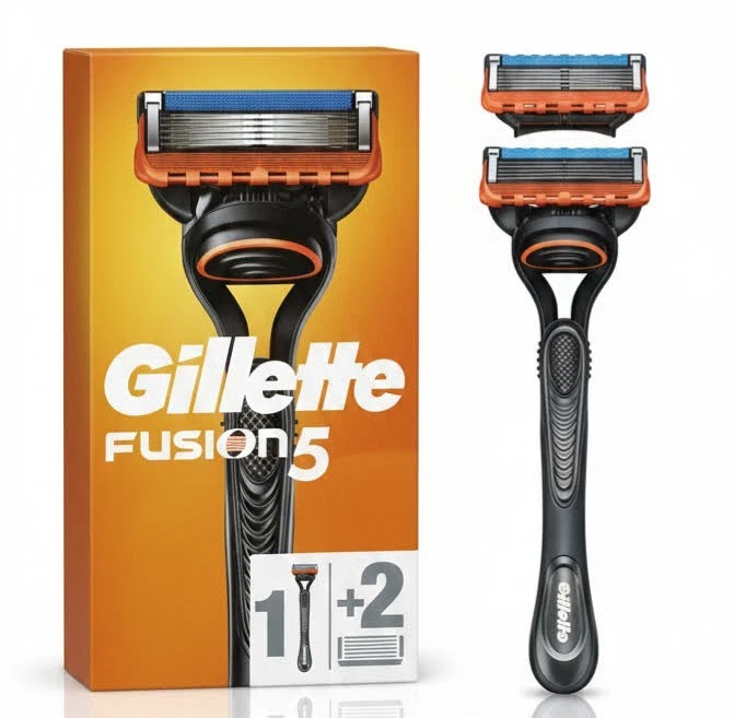 Gillette Fusion5 Herrenrasierer + 2 Klingen - Bild 1 von 1