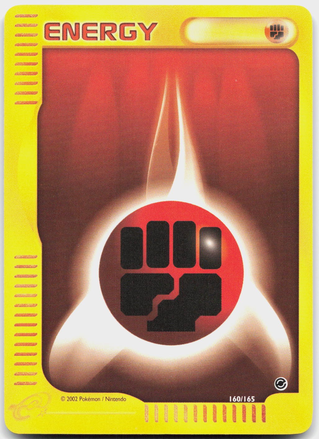 Fighting Energy 160/165 Expedition Base Set Pokemon Near Mint