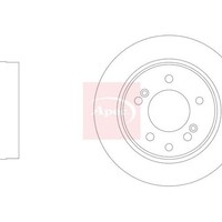 Apec Bremscheibe FüR Ssangyong Rodius I 2005 Hinten (Einzeln) DSK3501