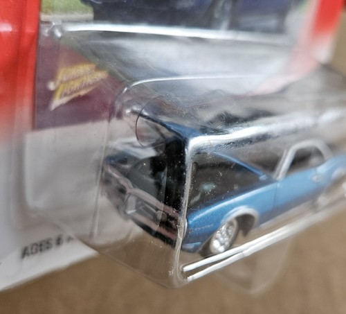 2001 Vintage Johnny Lightning Muscle Cars USA BLU 1968 PONTIAC FIREBIRD - Foto 3 di 4