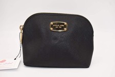 Michael Kors Cindy Saffiano Leather Travel Pouch in Black