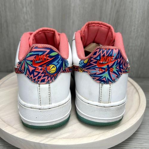 Nike Air Force 1 Low All-Star White Pink Glow GS Sneakers 7Y DZ4883-100 2023 - Picture 4 of 10
