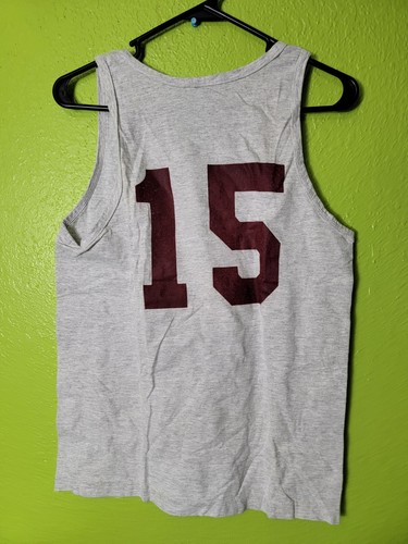 Vintage 1980s Womens Tank Top Anvil M Gray Single Stitch Hardcore Venom Cobra - Picture 4 of 5