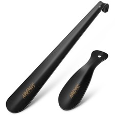 Long Handle Shoe Horn for Seniors, Men, Women Metal 16.5'' Shoe Horn; Travel S