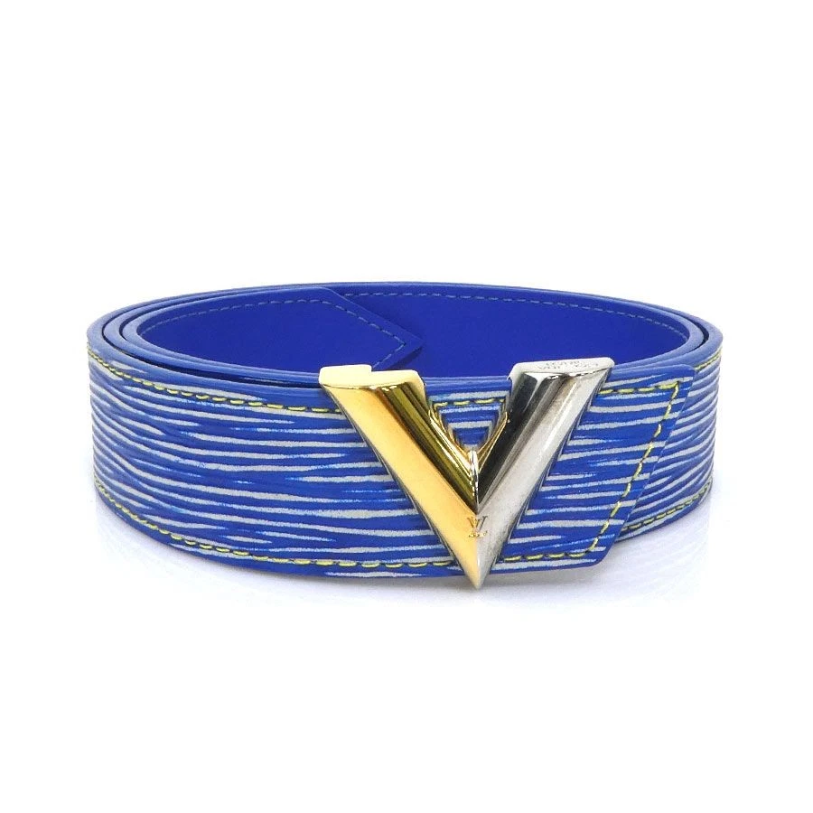 Louis Vuitton Belt Epi Denim M6076 LV Dimension Denim 35mm Reversible Belt - Men - Accessories  main image 4