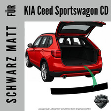 Ladekantenschutz Lackschutzfolie für  KIA Ceed Sportswagon CD schwarz seidenmatt