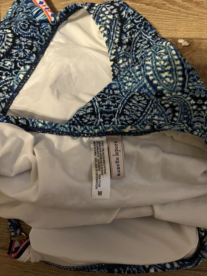 Traje de baño de una pieza Nanette Lepore Utopia Goddess floral talla S cachemira Foto 3 de 3