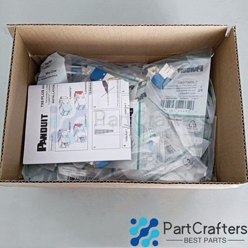 Fits Panduit Giga TX Cat6 jack blue CJ688TGBU BOX OF 50. Free shipping! - Picture 5 of 10