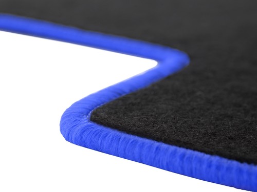 Alfombrillas Coche Terciopelo Opel Tigra B 2003-2008 Completas Con Moldura Azul - Imagen 5 de 11