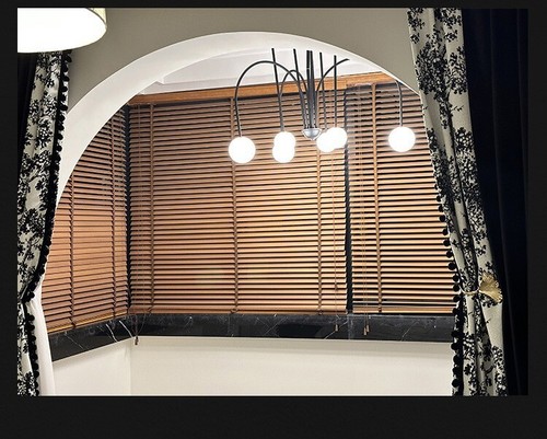 Custom American vintage advanced black velvet jacquard cloth curtain drape C1694 - Picture 9 of 12