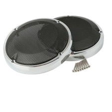 Anillo cromado 6,5" tapa alforja altavoz parrilla apto para Harley Electra Glide 83-24