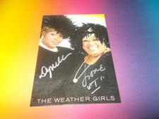 The Weathers Girls Signed Autographed Autograph On Autograph Card