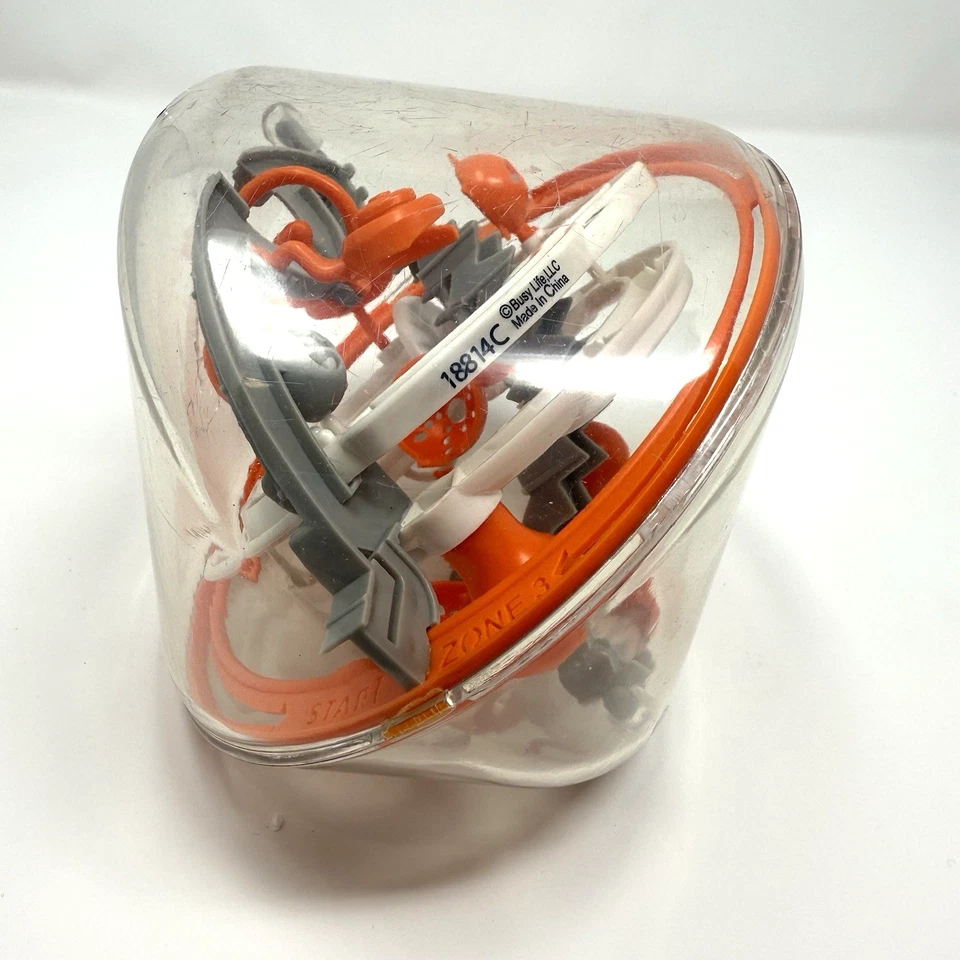 Perplexus Warp 3D Puzzle Orange Maze Roller Ball, Brain Teaser Game, PLEASE READ - Image 2 of 4