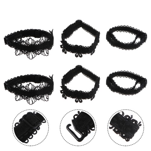 3 Pairs Clear Heel Ankle Strap Shoelace High Heel High Heels Traps