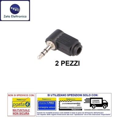 Connettore Jack 3.5mm Stereo angolare