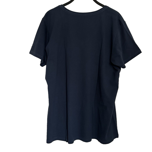 Life is Good Women's XL Crusher Tee Navy Blue Diversified Portfolio Golf Finance - Picture 2 of 4