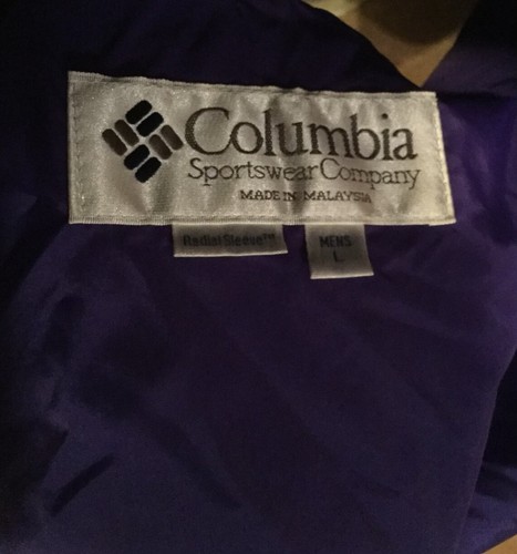 COLUMBIA Vintage Bugaboo 3 Purple Teal ๐ Men Sz L Large Jacket - Picture 8 of 8