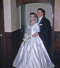 Vintage Stereo Realist Photo 3D Slide WEDDING Bride & Groom