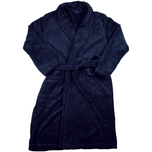 BIG MENS Navy Espionage Fleece Dressing gown  2xl,3xl,4xl,5xl,6xl,7xl,8xl