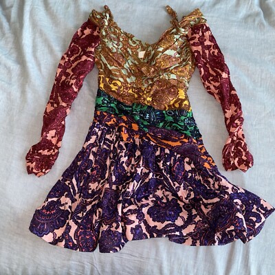 paisley linen dress VENUS Printed Linen Maxi Dress | Purple Paisley Border