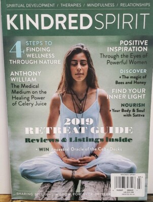 Kindred Spirit UK July Aug 2019 #165 Retreat Guide Therapies FREE SHIPPING CB