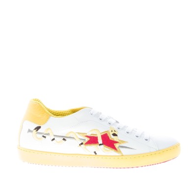 ISHIKAWA scarpe donna women shoes Sneaker Down 1494 pelle bianco serpente giallo | eBay
