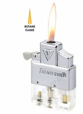 Thunderbird Butane Insert Piezo Vector Soft Flame KGM works w/ zippo clear