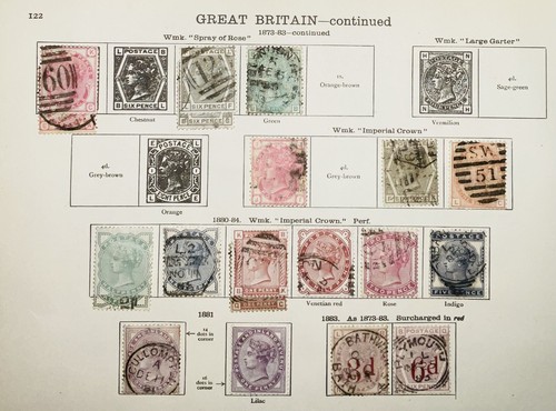 Great Britain Classic Stamps From 1935 Album Pages w/Many High Values! CV$4,500+ - Picture 3 of 4