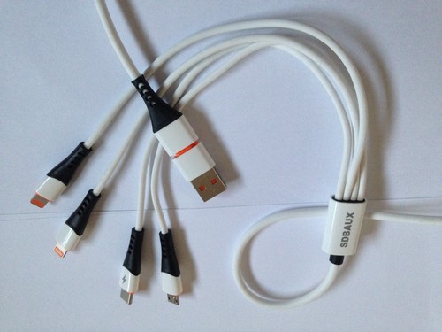 SDBAUX USB -A USB Type C to Multi Charger Cable Lead 4 in 1 USB Fast Charge 3A - Picture 12 of 21