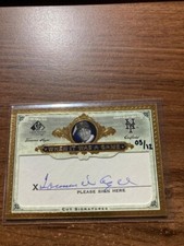2006 UD SP LEGENDARY CUTS When it Was a Game Tommie Agee Autograph (5/12) Mets