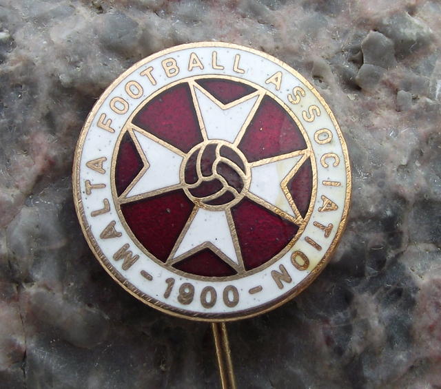 Antique Malta Maltese Football Association 1900 Soccer Federation Pin