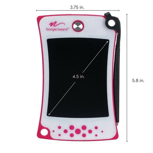 Boogie Board Jot Pocket Reusable LCD Writing Tablet with 4.5” Screen Pink - Picture 3 of 4