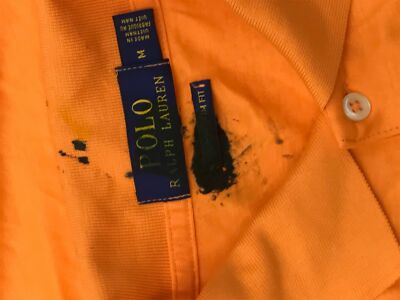 Polo Ralph Lauren 211959906001CANOPY 関税送料込 $249 Polo Ralph Lauren Mens Orange Short-Sleeve Pony Logo