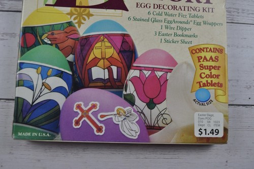 Vintage PAAS The Easter Story Egg Decorating Kit Made in USA 1998 - Picture 5 of 10