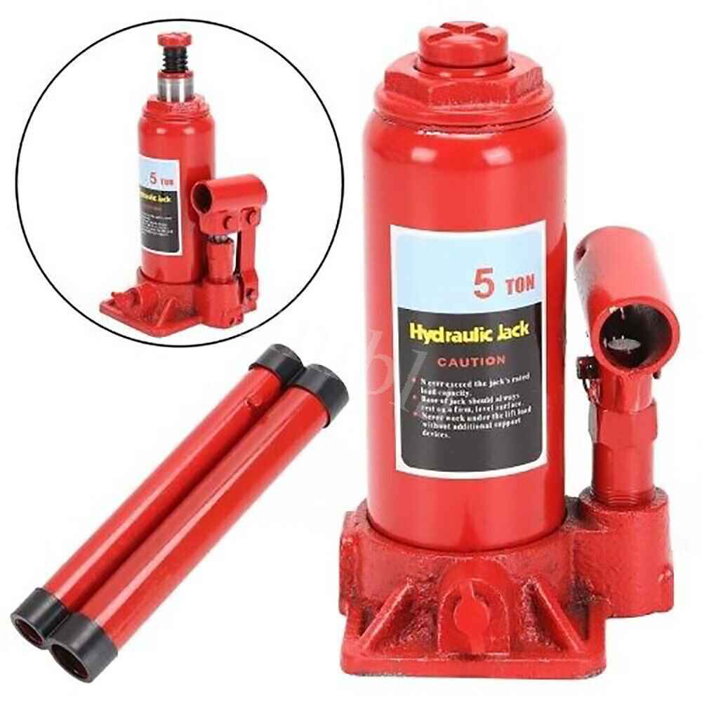 5Ton Hydraulic Bottle Jack Lift Truck Caravan Tractors SUV Car Lifting