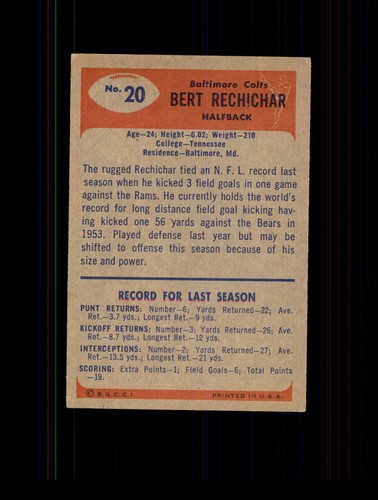 1955 Bowman Football Set Break! 1 - 160 (mixed condition) U-Pick Your Card - Picture 53 of 309