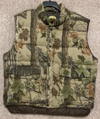 Cabela's Premier Northern Goose Down Vest Mens Size XL Hunting Realtree  Camo