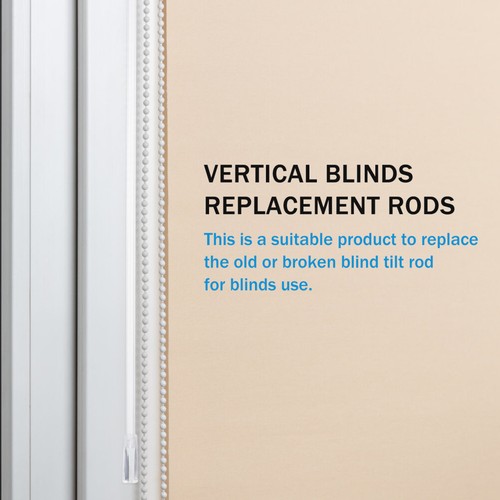 8 Pcs Replacement Wand Vertical Blinds Curtain Rod Accessories Parts - Picture 8 of 11