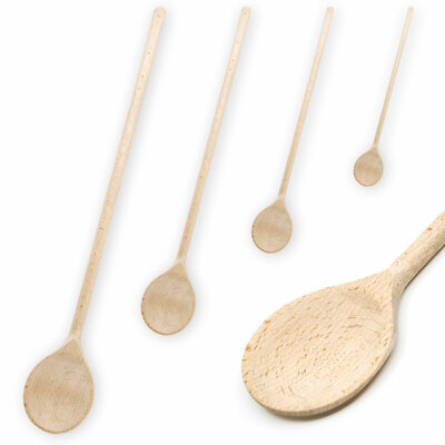 Holzkochlöffel Grossküchen Kochlöffel runder Kopf Buchenholz-Löffel 