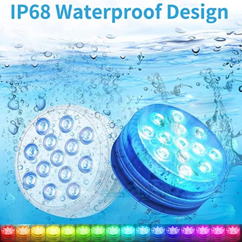 2/4 Luces Para Piscinas RGB Led Sumergibles Luces Para Fuentes Subacuaticas Pool - Bild 3 von 19