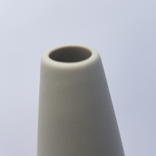 Rader Contemporary Ceramic Bud Flower Vase Modernist white textured 13cm conical - Picture 16 of 18