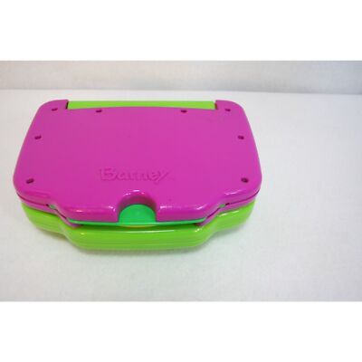 VTG 2002 Mattel Barney Purple Dinosaur Interactive Laptop Computer