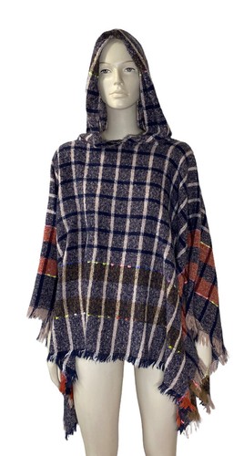 Marc New York Andrew Marc Fringe Accent Plaid Shawl One Size - 第 1/10 張圖片