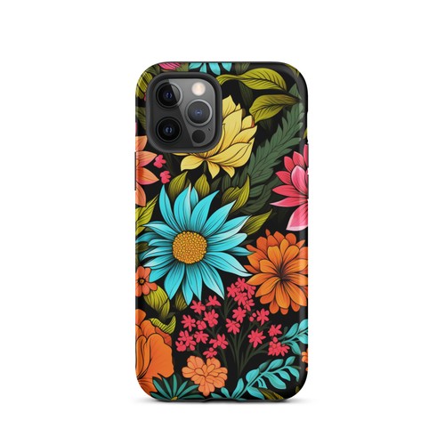 Fun Fancy Floral Matte Dual Layer Tough Case for iPhone® - Picture 7 of 24